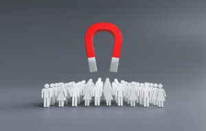 magnets attracting customers, business lead ideas, business team
